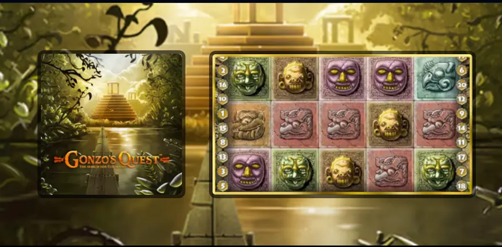 Gonzo' Quest slot screenshot