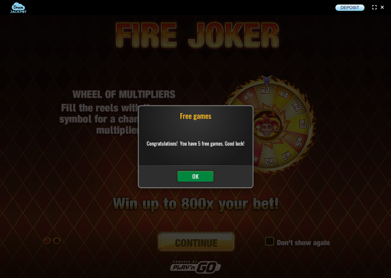 Dream Jackpot test 3