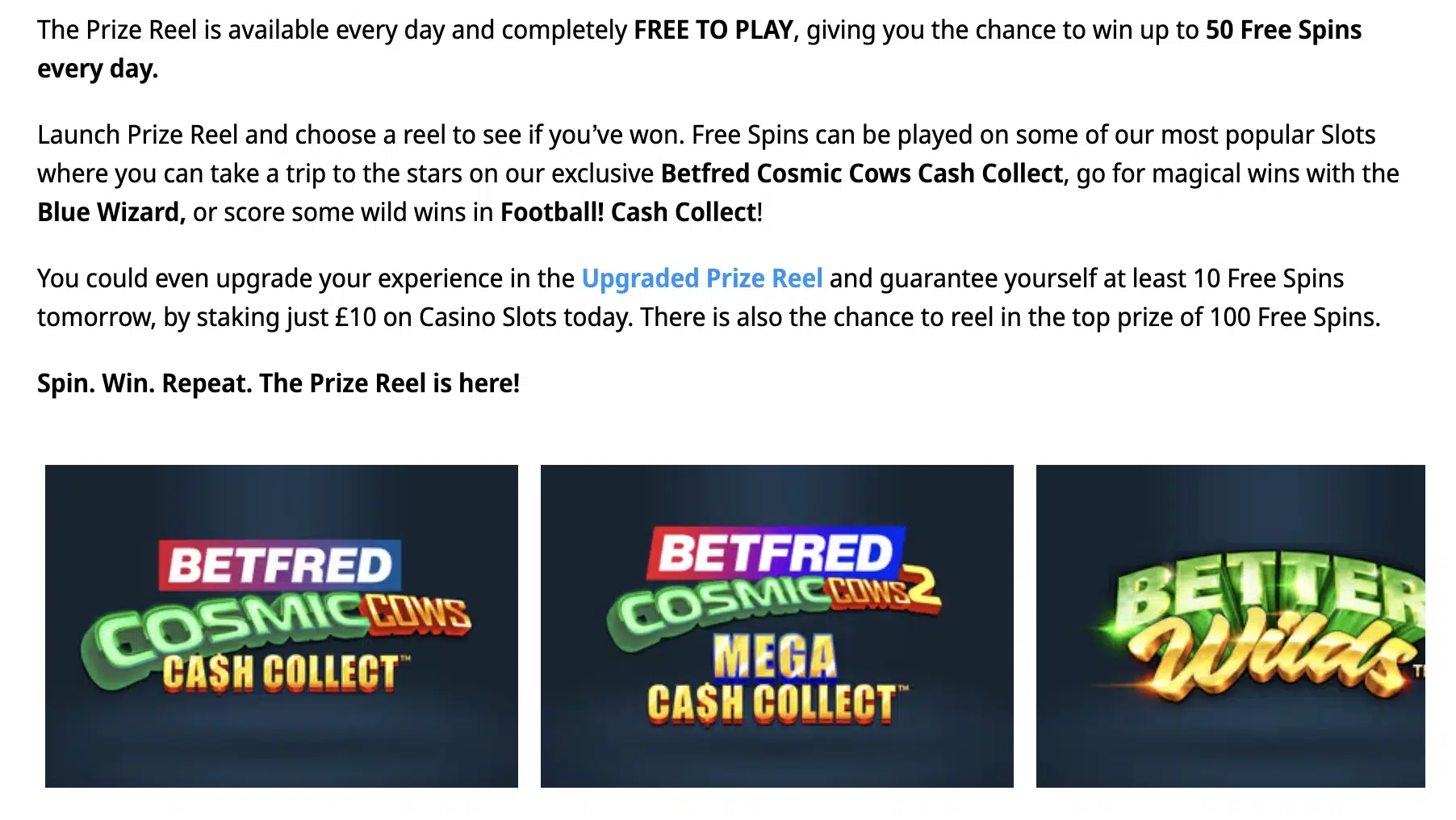 Betfred Prize Wheel