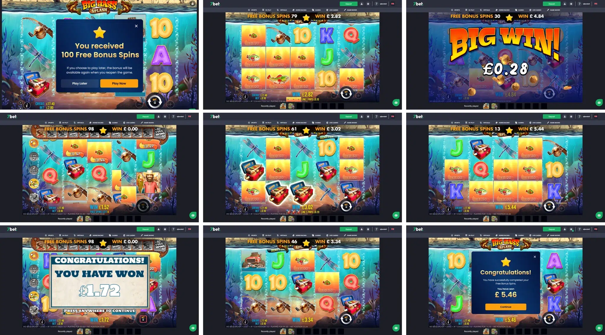 Playing 7bet bonus